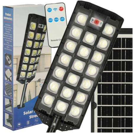 LAMPI SOLARE☀️ - SET 2 LAMPI SOLARE STRADALE 20 CASETE LED 1000W CU TELECOMANDA