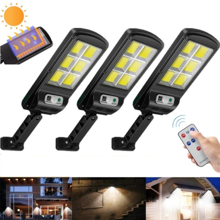 LAMPI SOLARE☀️ - SET 3 LAMPI SOLARE TIP STRADAL 30W CU TELECOMANDA