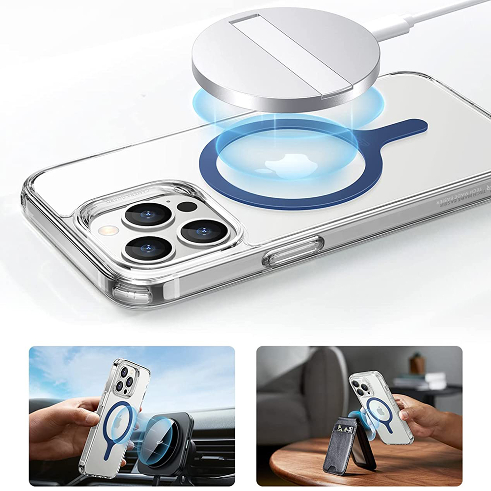 Adaptor Inel Incarcare MagSafe HaloLock (set 2) - ESR Universal Ring 360 - Blue [4]