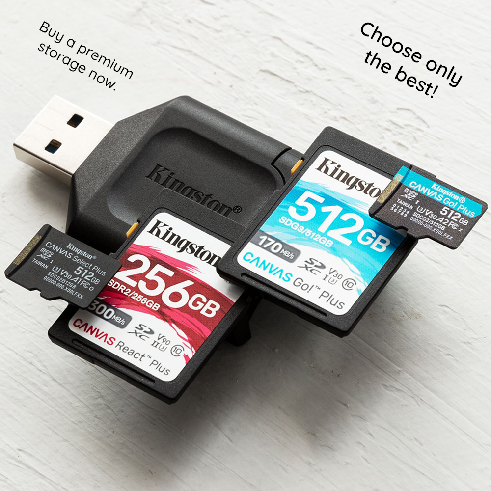 Card de Memorie cu Adaptor, 64GB - Kingston Canvas Select Plus (SDCS2/64GB) - Black [4]