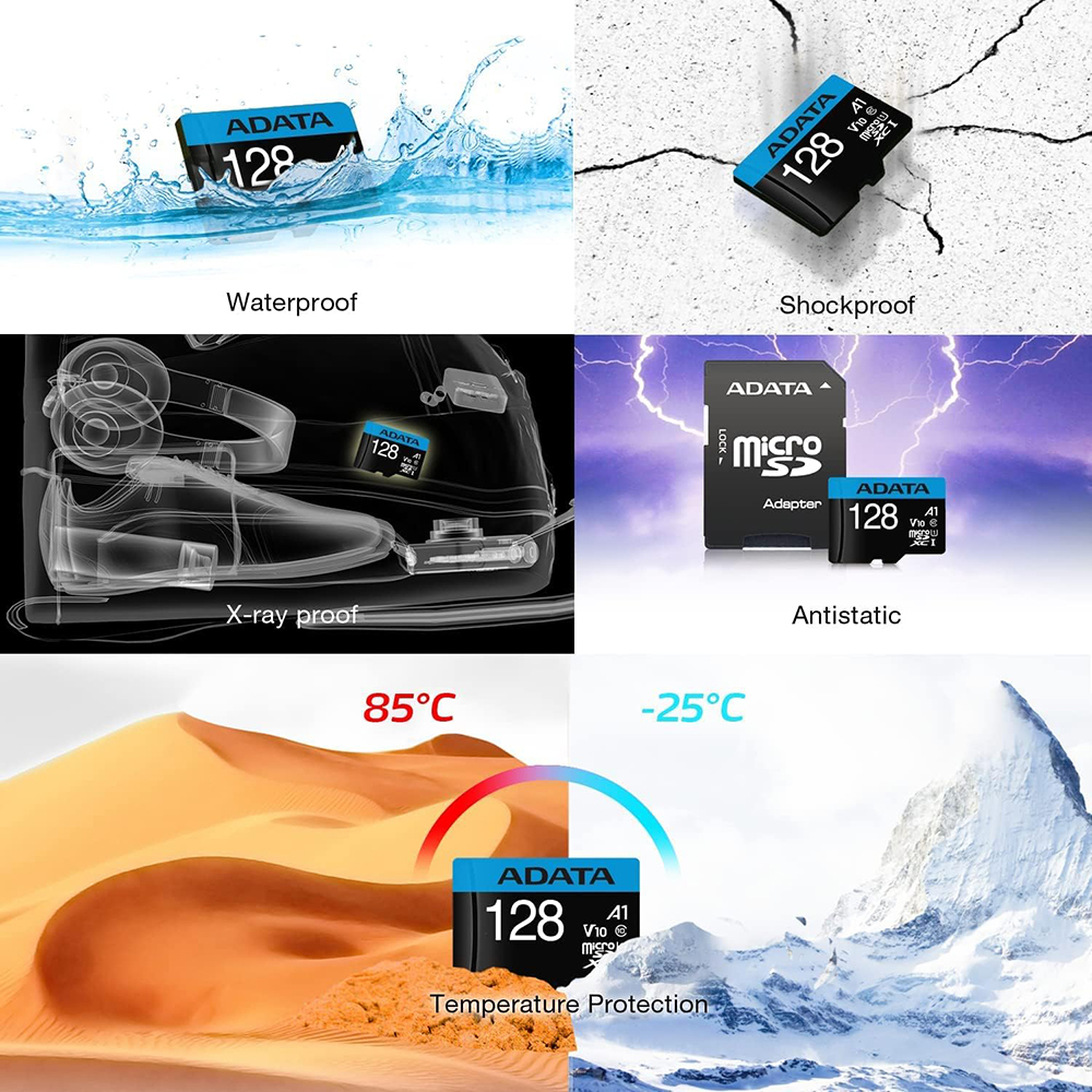 Card de Memorie MicroSDXC 64GB - Adata (AUSDX64GUICL10-RA1) - Black [5]