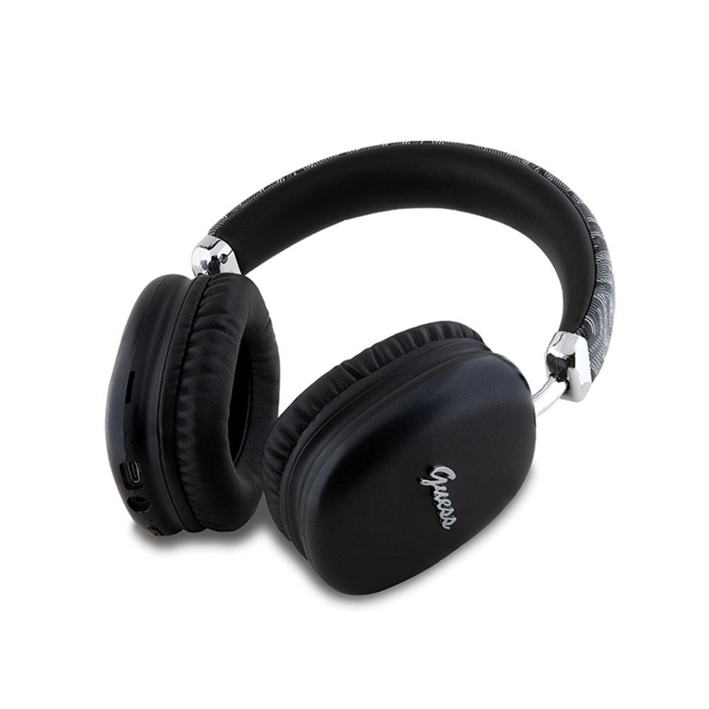 Casti Bluetooth Over-ear Headset, 400mAh - Guess GCUBE Metallic Script Logo (GUBHK1GCTCSK) - Black [3]
