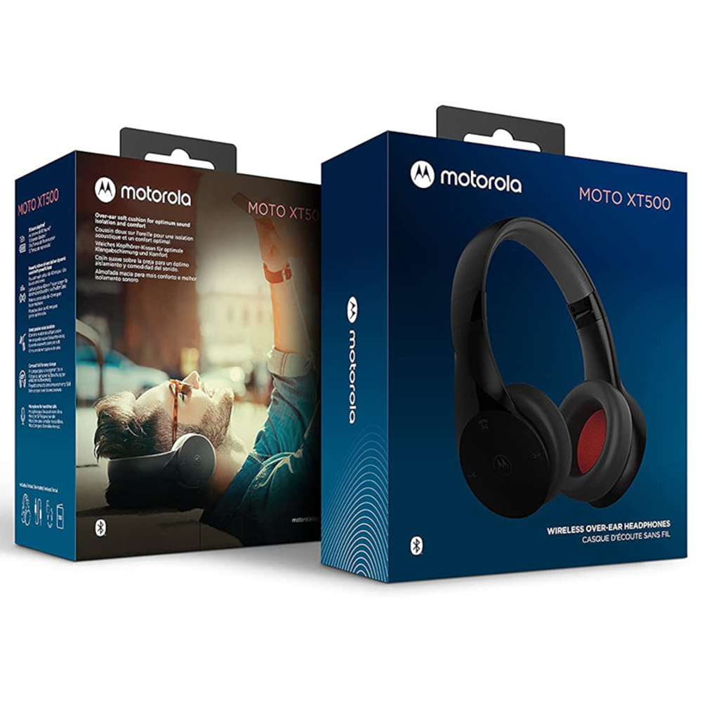 Casti Bluetooth Wireless On-ear, Alexa, Siri, Foldable - Motorola Sound Moto (XT500) - Black [7]