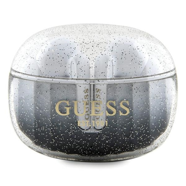 Casti True Wireless, Bluetooth 5.3, IPX4, Type-C - Guess (GUTWSHDGKEEK) - Glitter Black Gradient [1]