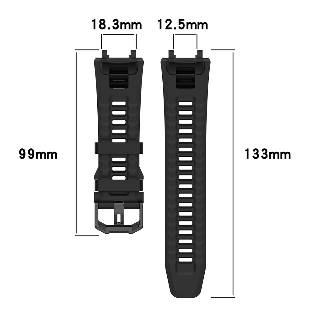 Curea pentru Amazfit T-Rex 2 / 2 Ocean Blue - Techsuit Watchband (W067) - Black [4]
