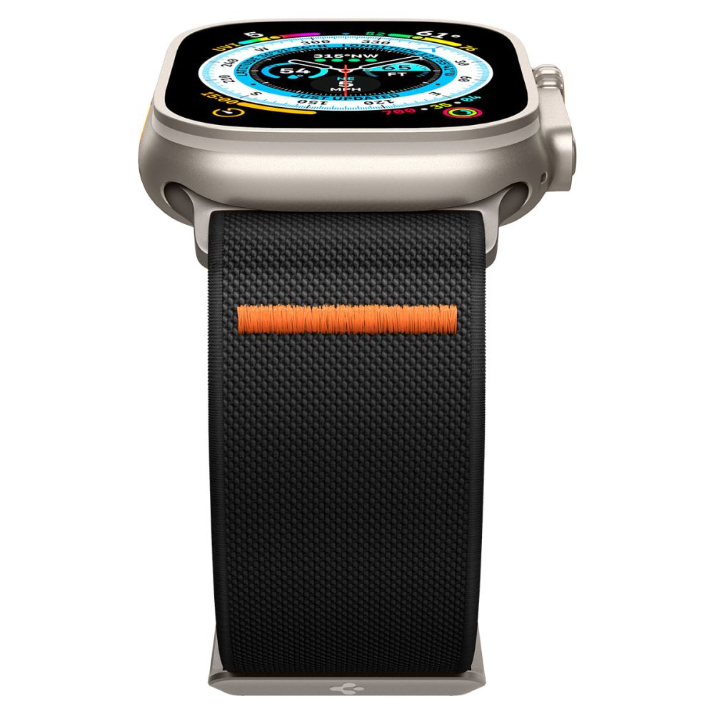 Curea pentru Apple Watch 1/2/3/4/5/6/7/8/9/10/SE/SE 2/Ultra/Ultra 2 (42/44/45/46/49mm) - Spigen Fit Lite Ultra - Black [4]