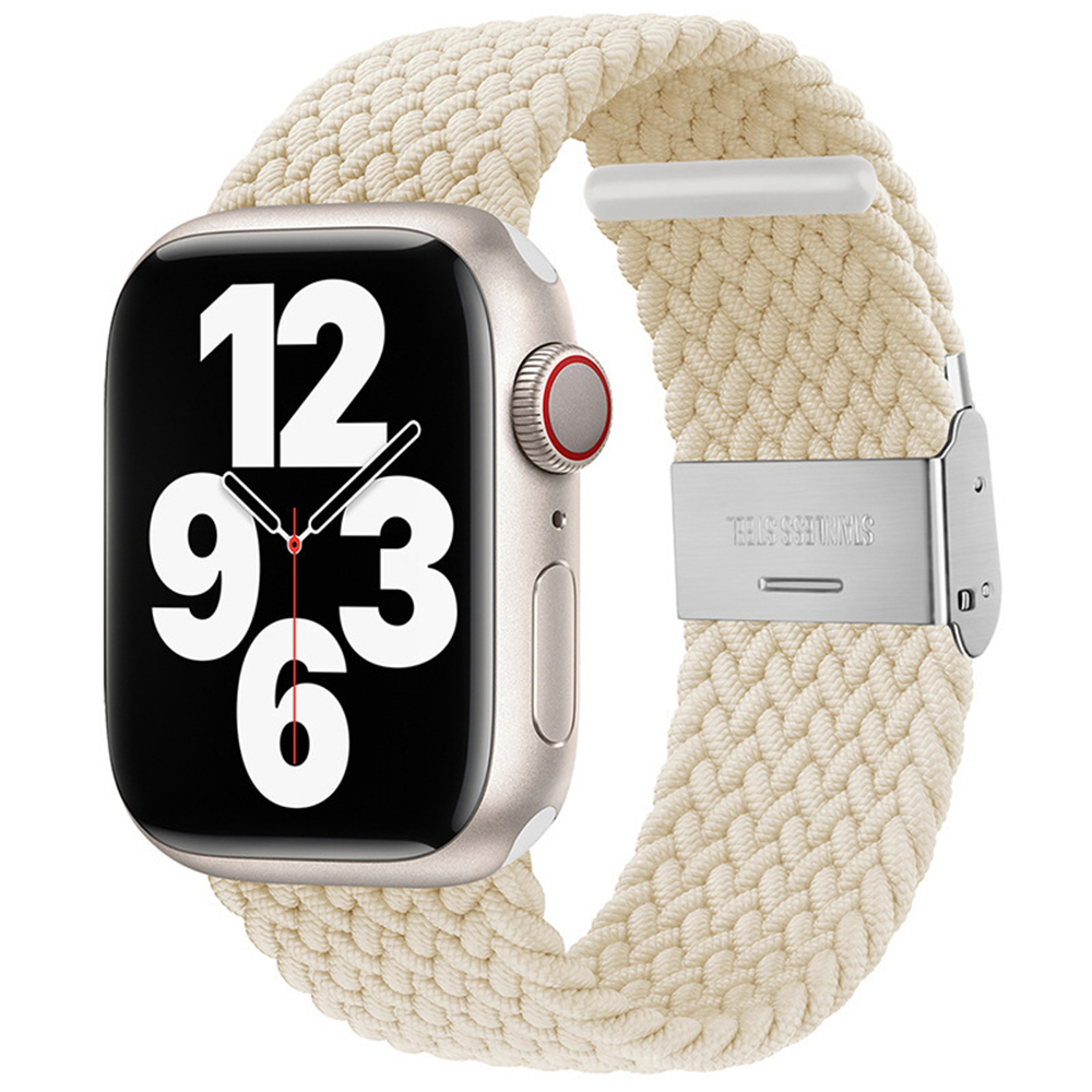 Curea pentru Apple Watch 1/2/3/4/5/6/7/8/9/10/SE/SE 2/Ultra/Ultra 2 (42/44/45/46/49mm) - Techsuit Watchband - Star Light [1]