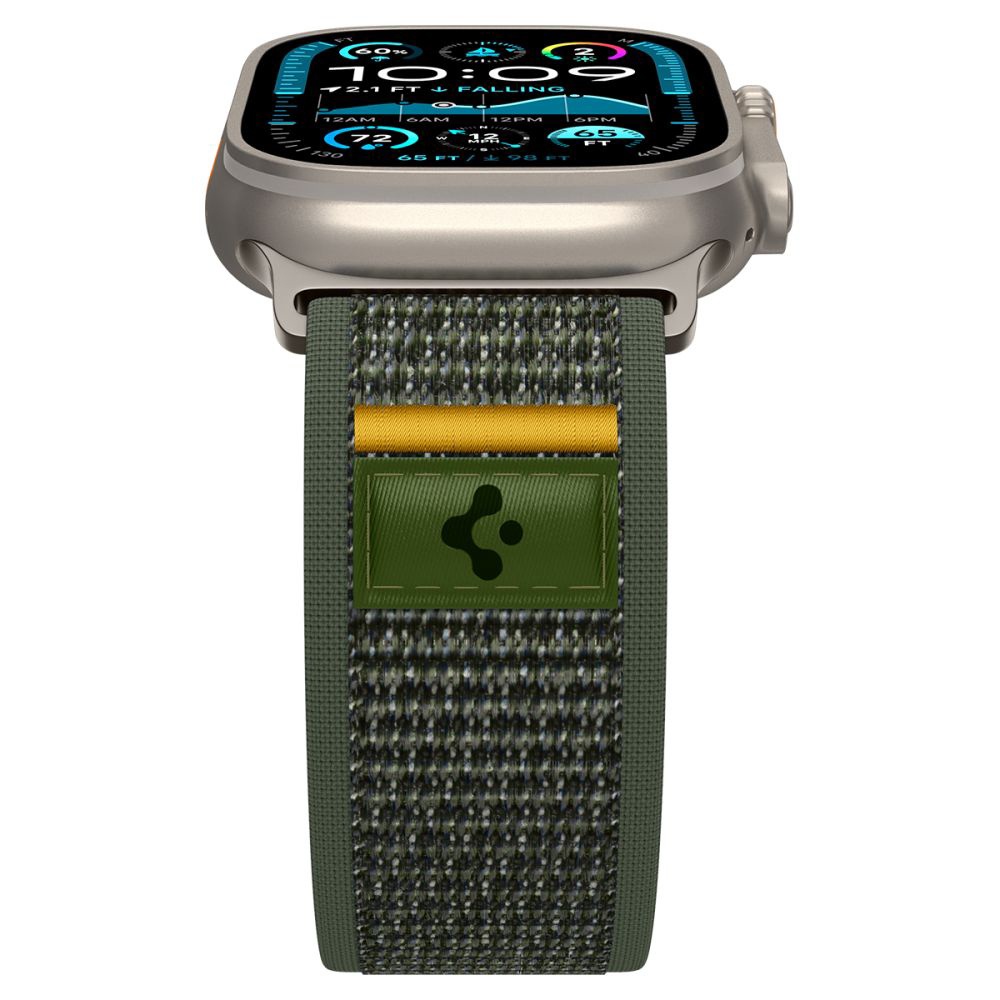 Curea pentru Apple Watch 6  / 7 / 8 / 9 / 10 / SE / SE 2 / Ultra / Ultra 2 (44/45/46/49mm) - Spigen Athlex Air - Active Green [4]