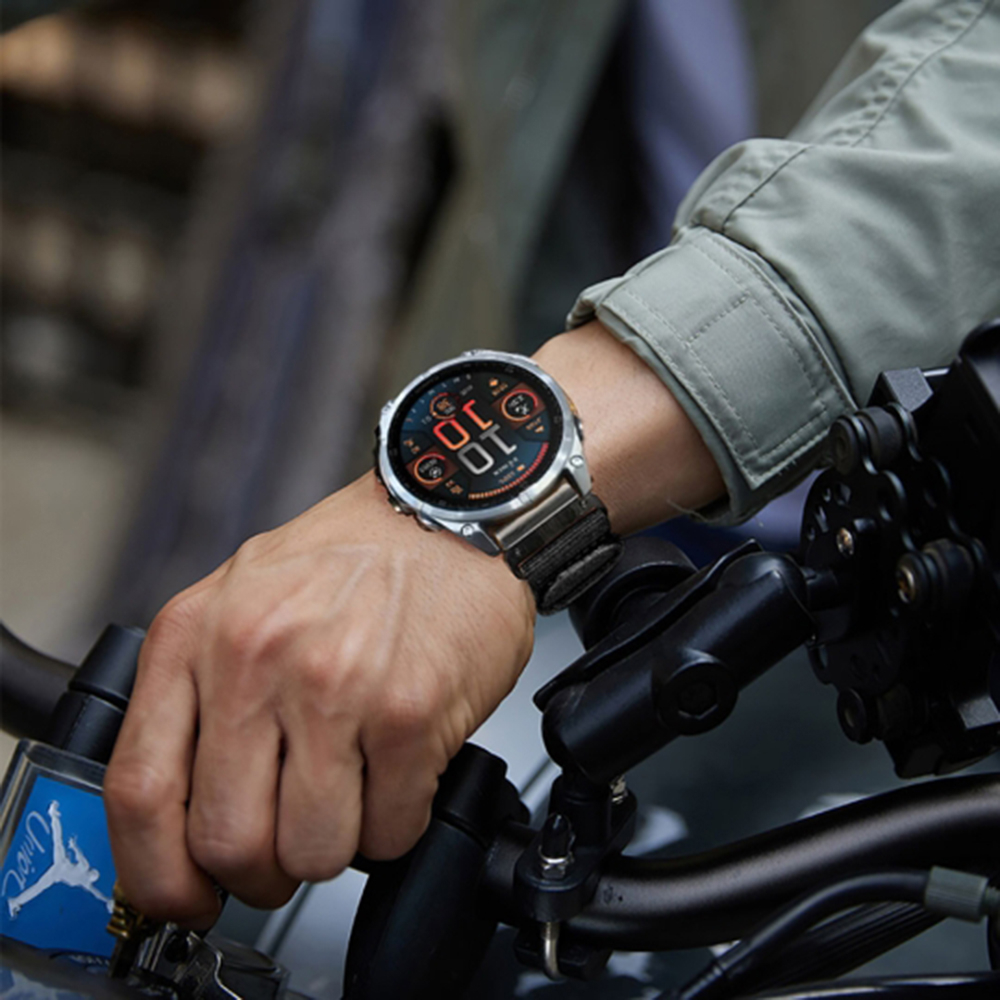 Curea pentru Garmin Fenix 3/3 HR/5X/5X Plus/6X/6X Pro/7X/7X Pro Solar - Techsuit Watchband QuickFit 26mm (W070) - Obsidian Black [6]