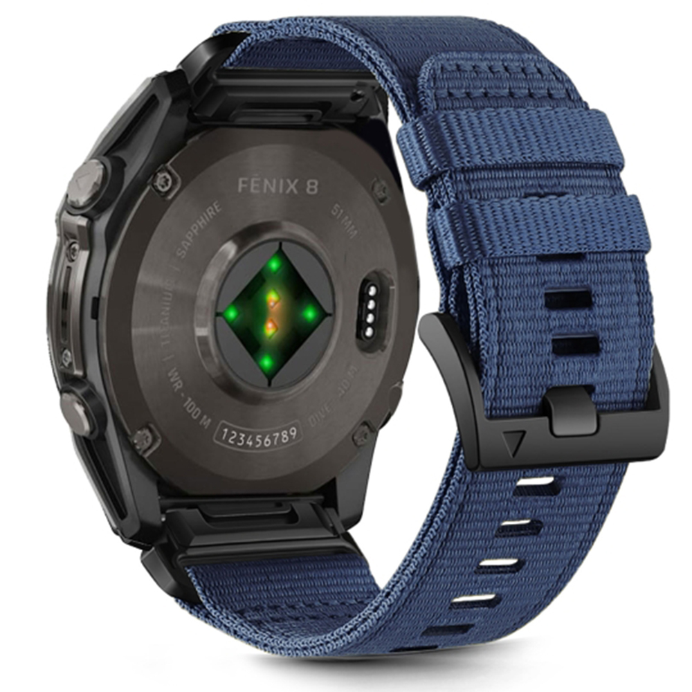 Curea pentru Garmin Fenix 5/5 Plus 6/6 Pro/7/Forerunner 935/945/Approach S60 - Techsuit Watchband QuickFit 22mm (W070) - Nightshade Blue [2]
