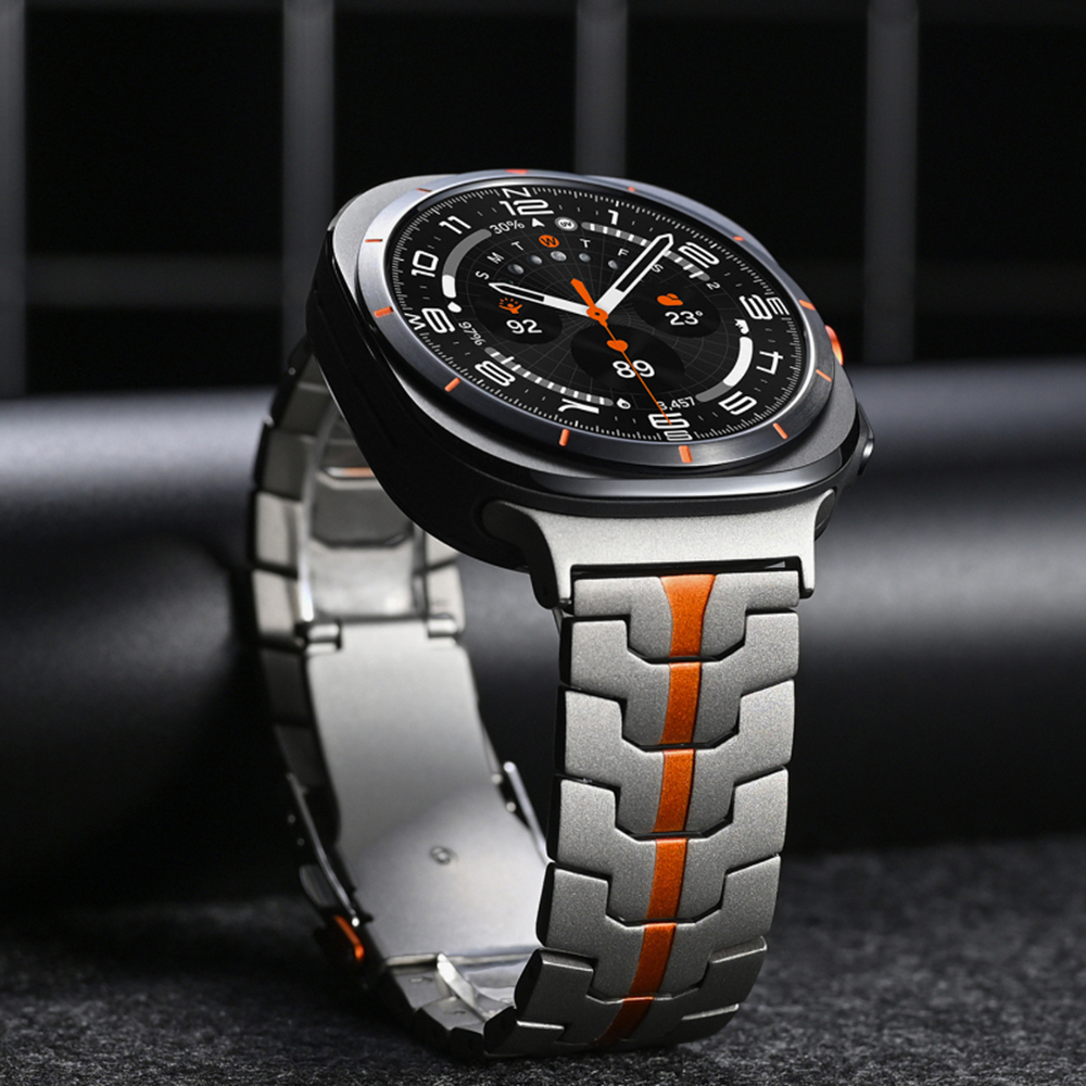 Curea pentru Samsung Galaxy Watch Ultra 47mm - Techsuit Watchband (W063) - Titanium Orange [5]