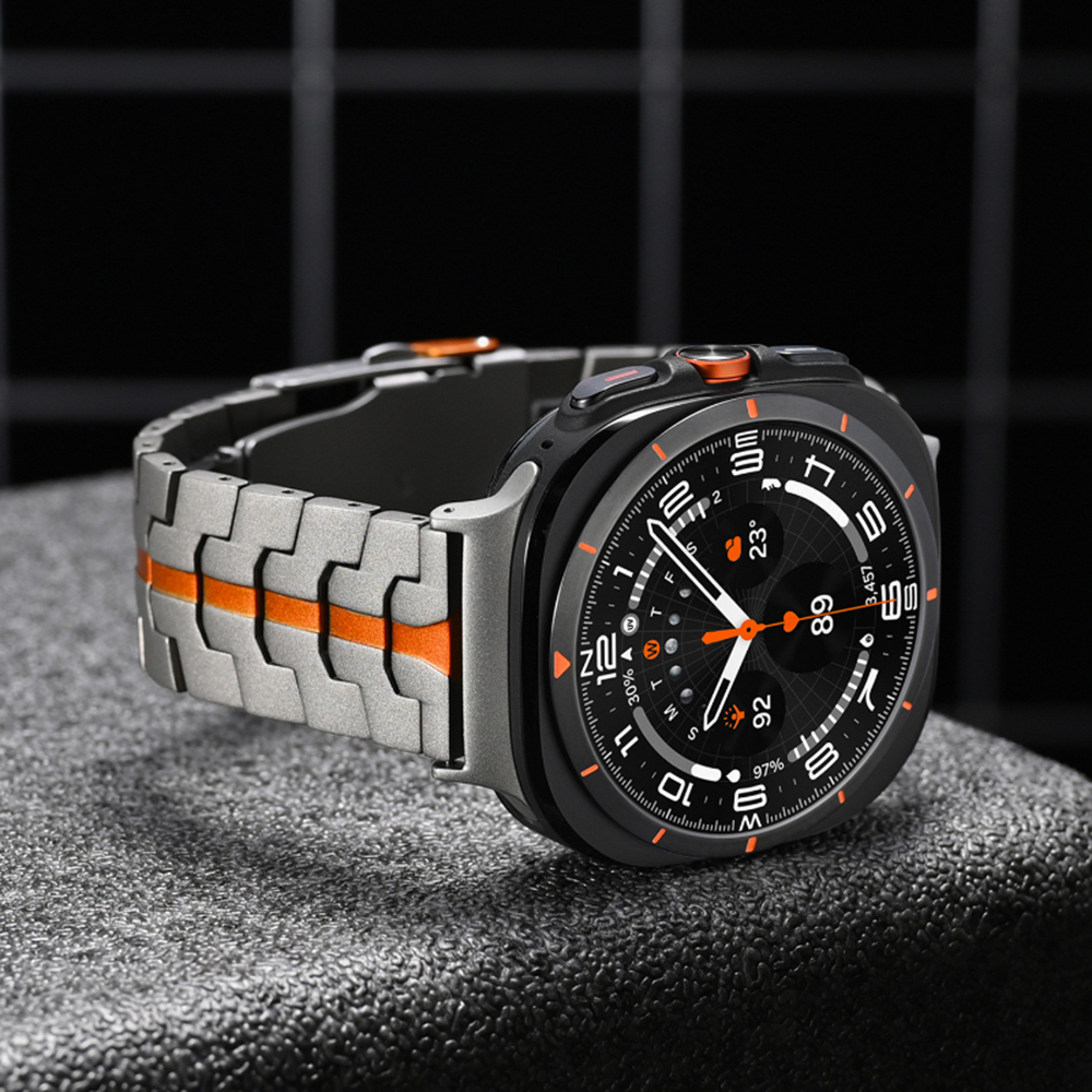 Curea pentru Samsung Galaxy Watch Ultra 47mm - Techsuit Watchband (W063) - Titanium Orange [4]