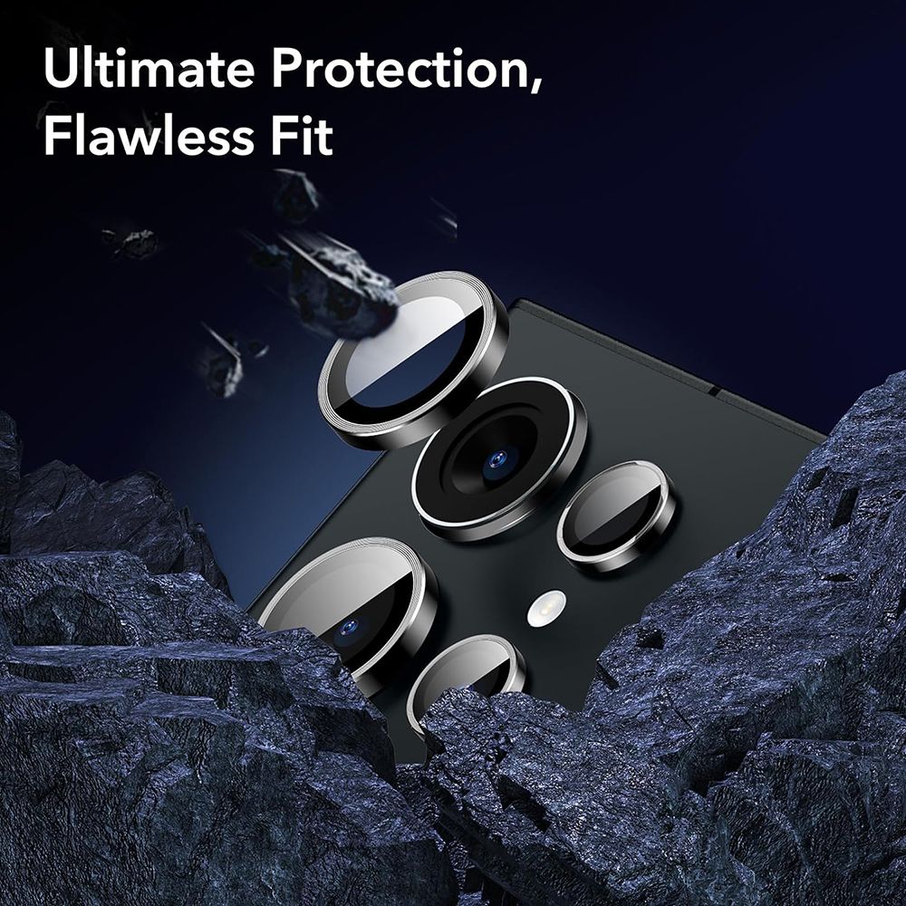 Folie Camera pentru Samsung Galaxy S24 Ultra (set 2) - ESR Lens Protector Tempered Glass - Black [3]