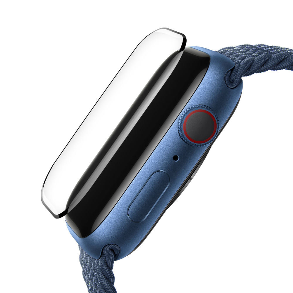 Folie pentru Apple Watch 10 46mm cu Aplicator - Blueo High Molecule Screen Protector - Black [3]