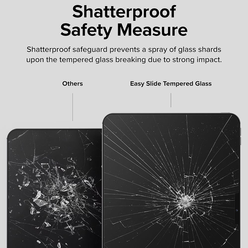 Folie pentru iPad Pro 11 (2024) - Ringke Easy Slide Tempered Glass - Clear [6]