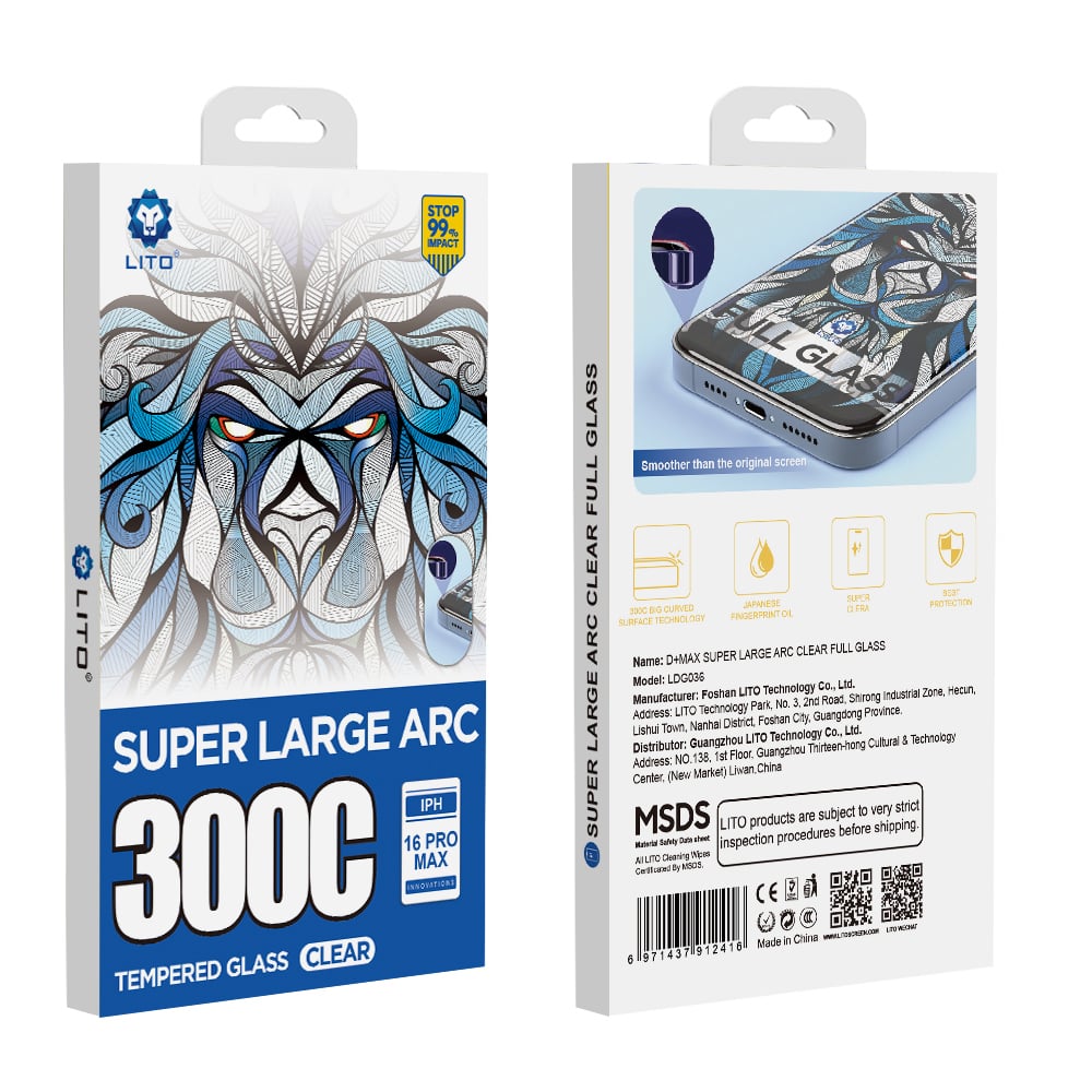 Folie pentru iPhone 13 / iPhone 13 Pro / iPhone 14 - Lito D+ Max 300C - Clear [7]