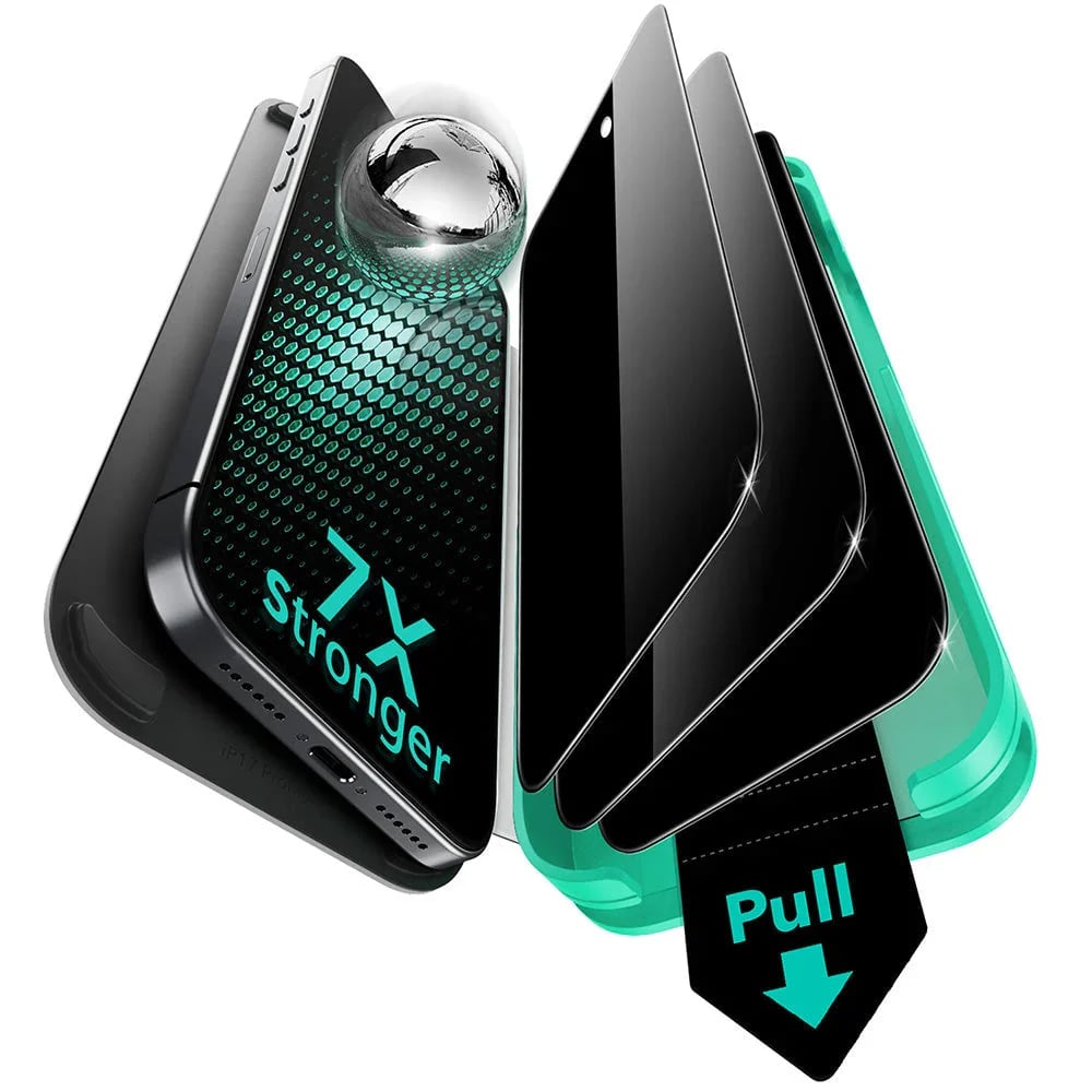 Folie pentru iPhone 17 Pro Max (set 3) - ESR Privacy Armorite Screen Protector UltraFit - Black [1]
