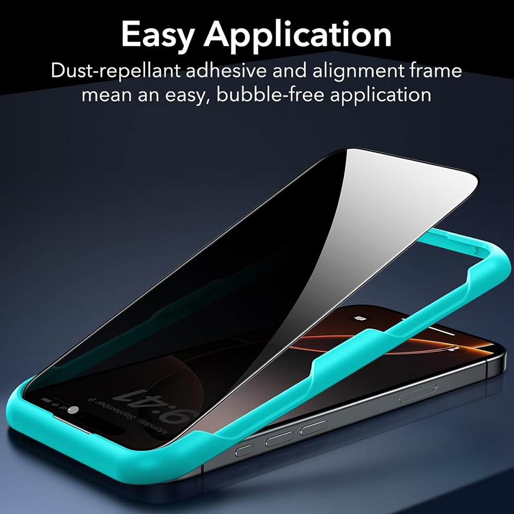 Folie pentru iPhone 17 Pro Max (set 3) - ESR Privacy Tempered Glass - Black [7]