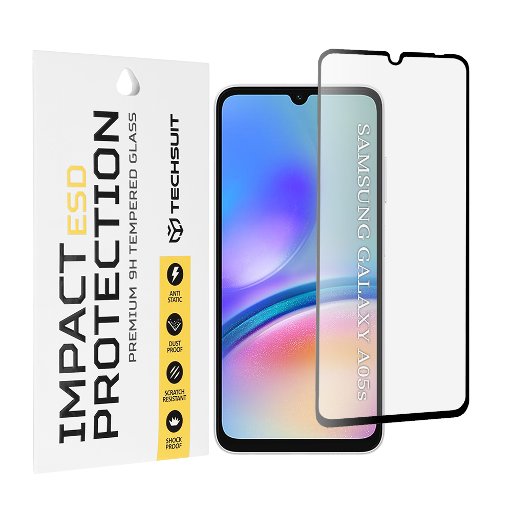 Folie pentru Samsung Galaxy A05s - Techsuit ESD Glass - Black [1]