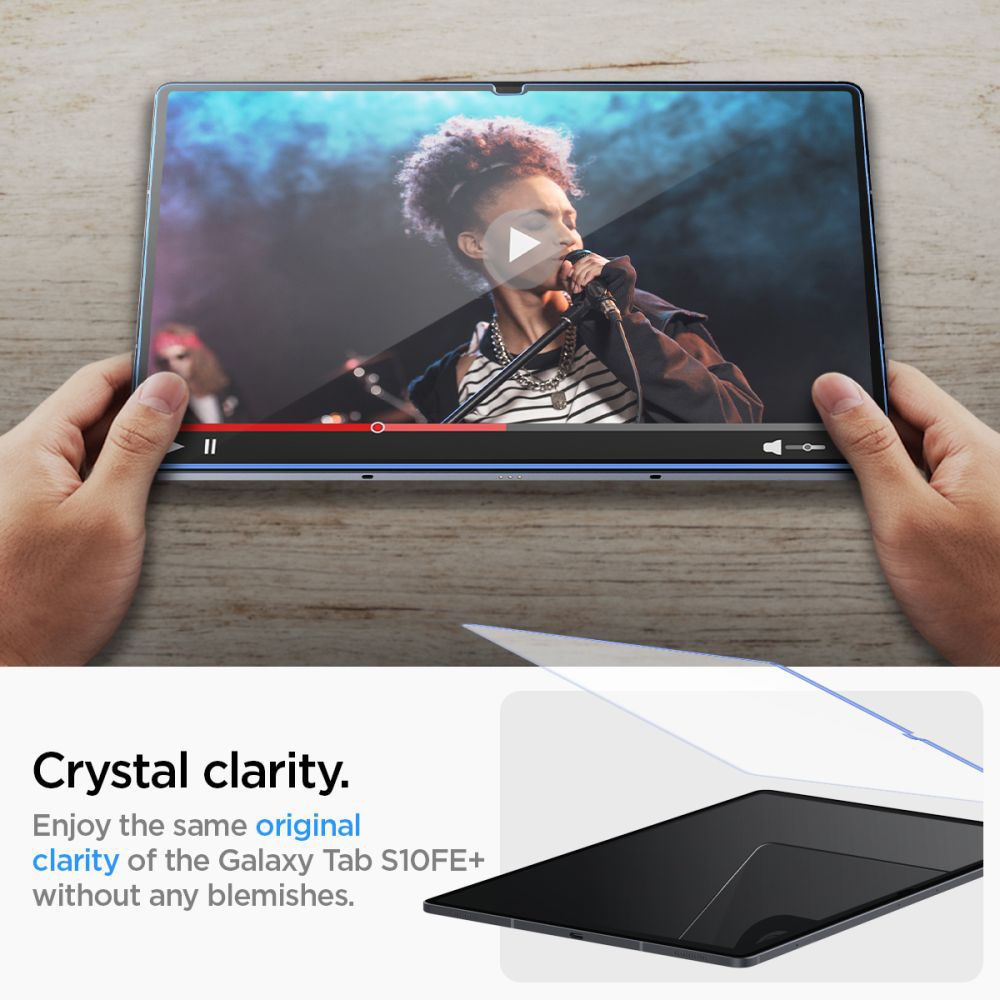 Folie pentru Samsung Galaxy Tab S10 FE Plus - Spigen Glas.tR Slim - Clear [7]