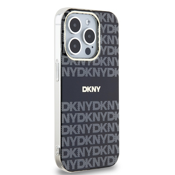 Husa iPhone 15 Pro - DKNY IML Mono & Stripe MagSafe  - Black [2]