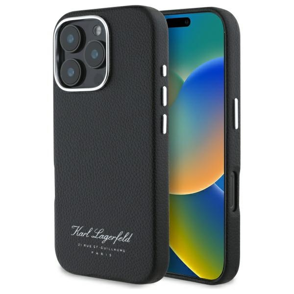 Husa iPhone 16 Pro Max - Karl Lagerfeld Hardcase Leather Hotel  - RSG [1]