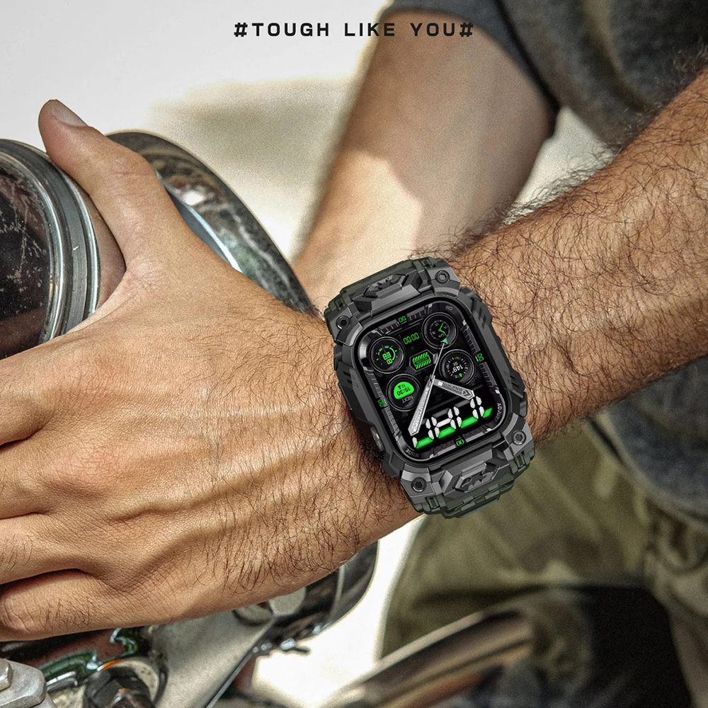 Husa pentru Apple Watch 10 46mm + Curea - Supcase Unicorn Beetle Ore Pro Version - Guldan [4]