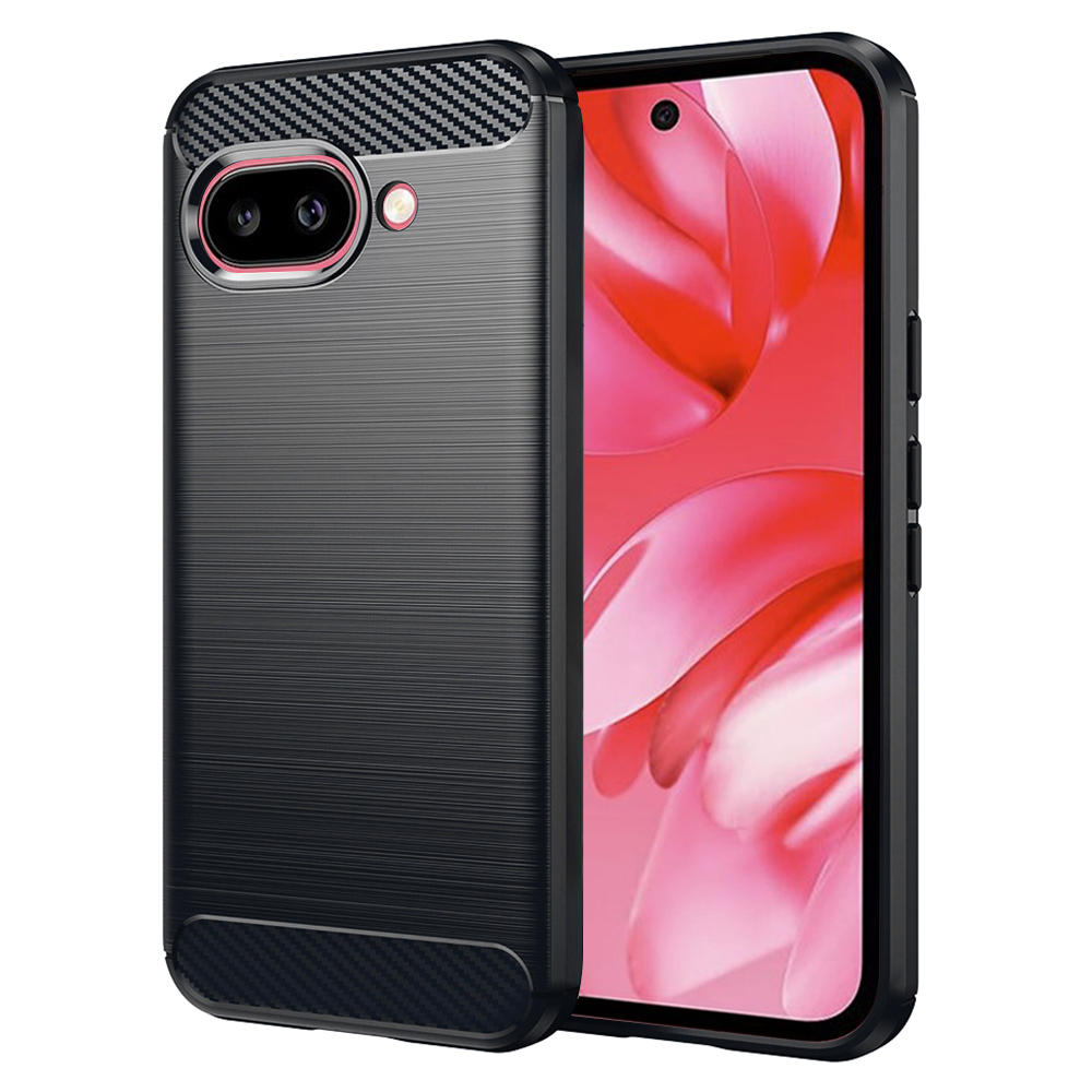Husa pentru Google Pixel 9a - Techsuit Carbon Silicone - Black [1]