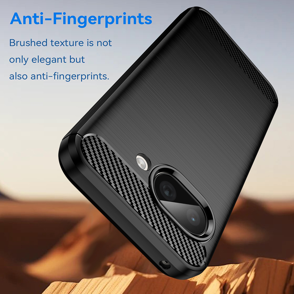Husa pentru Google Pixel 9a - Techsuit Carbon Silicone - Black [2]