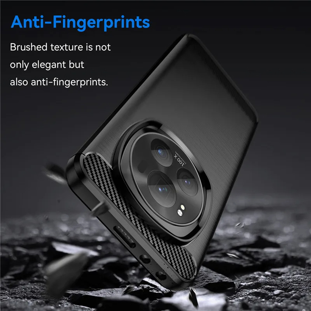 Husa pentru Honor Magic7 Pro - Techsuit Carbon Silicone - Black [2]