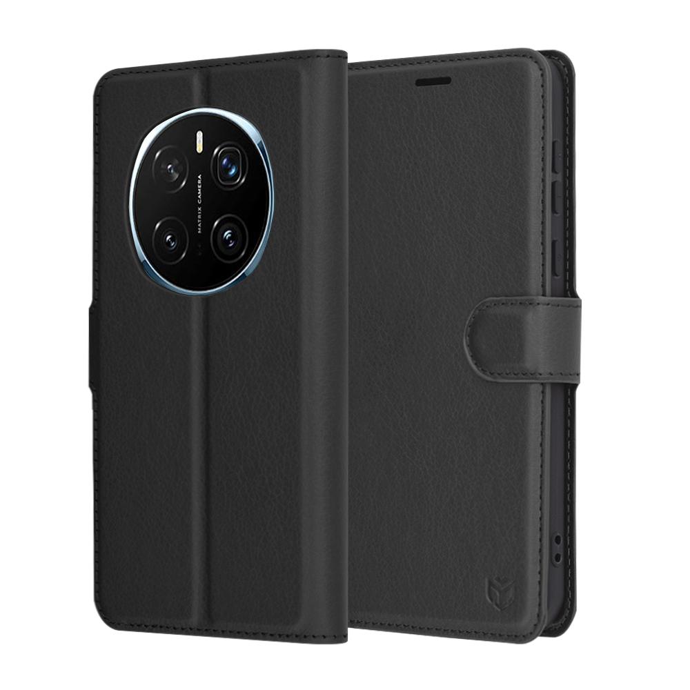 Husa pentru Honor Magic7 Pro - Techsuit Leather Folio - Black [1]