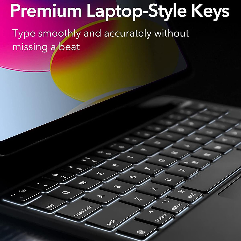 Husa pentru iPad 10 (2022) 10.9 - ESR Rebound Magnetic Keyboard - Black [2]