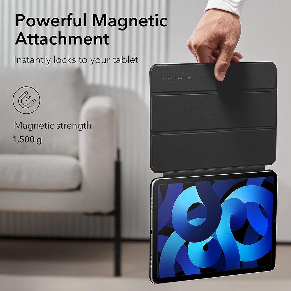Husa pentru iPad Pro 11 2018 / iPad Air 4 / 5 / 11 (2020/2022/2024) - ESR Rebound Magnetic - Black [6]
