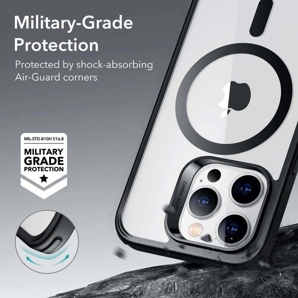 Husa pentru iPhone 14 Pro - ESR Classic Hybrid HaloLock - Clear Black [4]