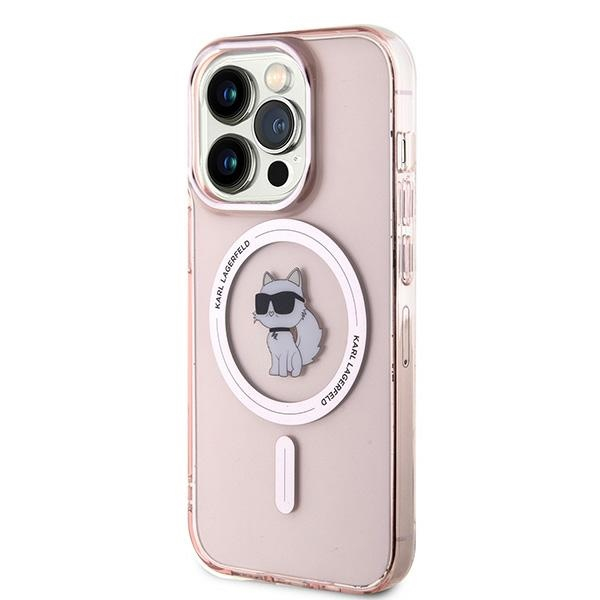 Husa pentru iPhone 14 Pro Max - Karl Lagerfeld IML MagSafe  - Pink Choupette [4]