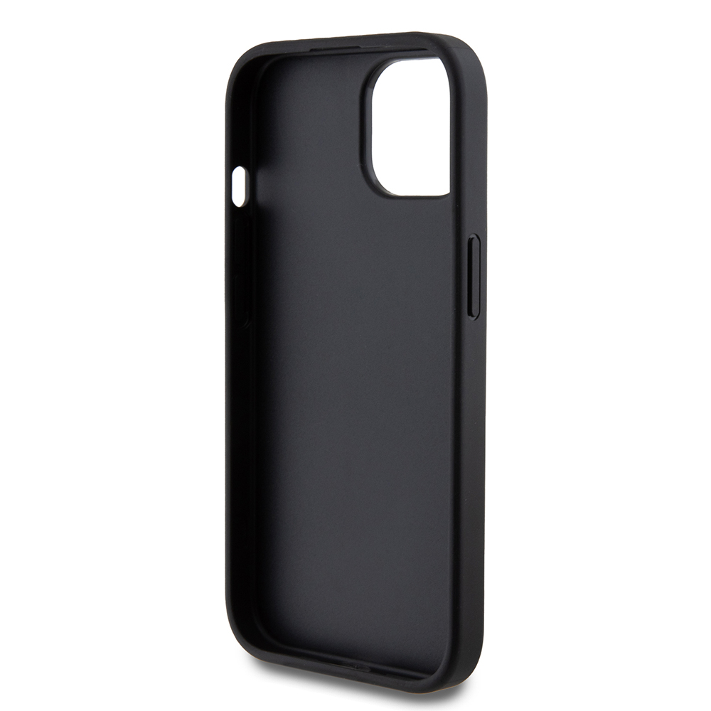 Husa pentru iPhone 15 - Guess Glitter Script Big 4G  - Black [6]