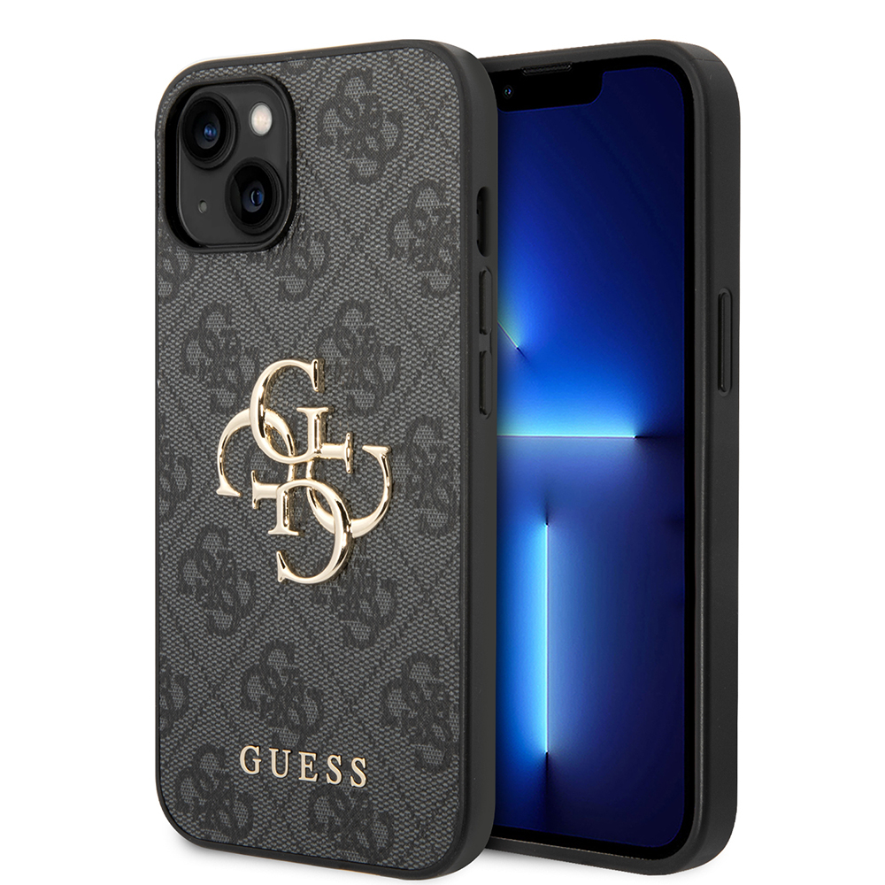 Husa pentru iPhone 15 - Guess Hardcase 4G Big Metal Logo  - Grey [1]