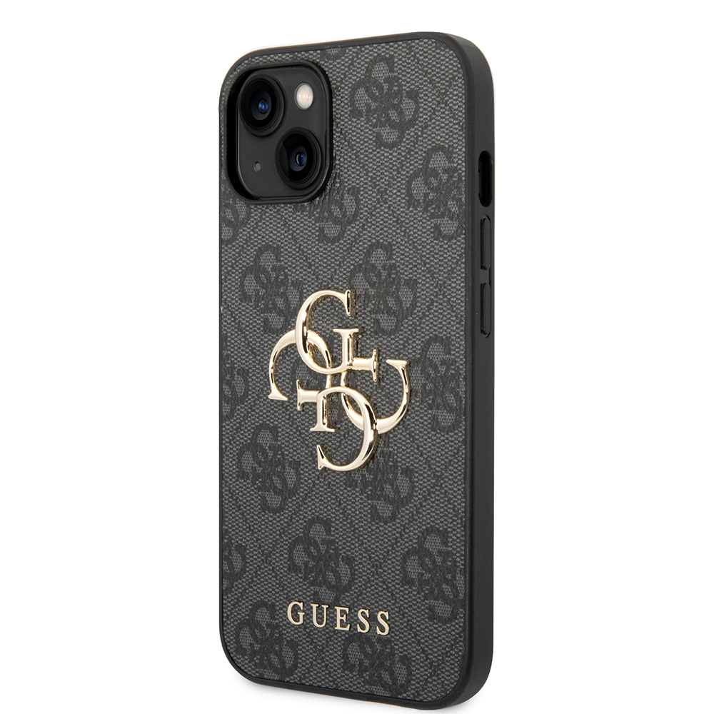 Husa pentru iPhone 15 - Guess Hardcase 4G Big Metal Logo  - Grey [4]