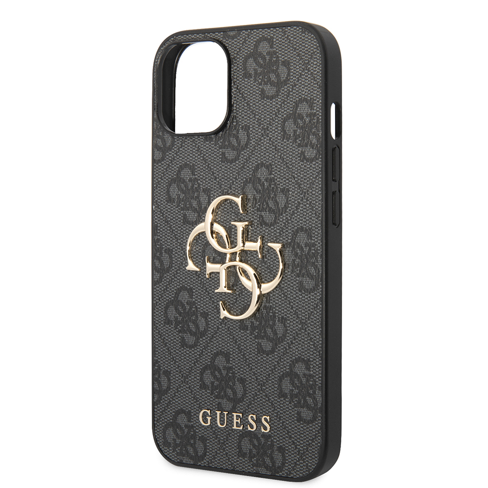 Husa pentru iPhone 15 - Guess Hardcase 4G Big Metal Logo  - Grey [5]