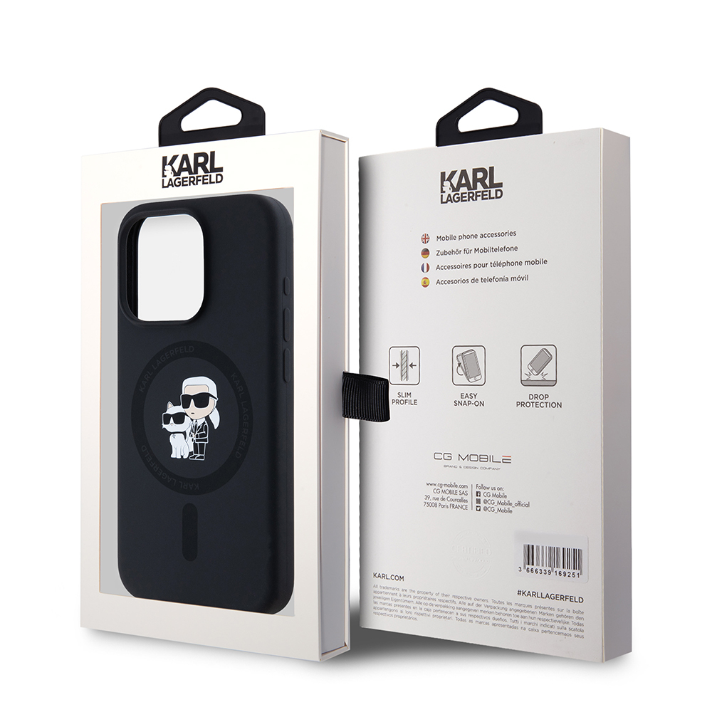 Husa pentru iPhone 15 Pro - Karl Lagerfeld Silicone MagSafe  - Karl&Choupette [7]