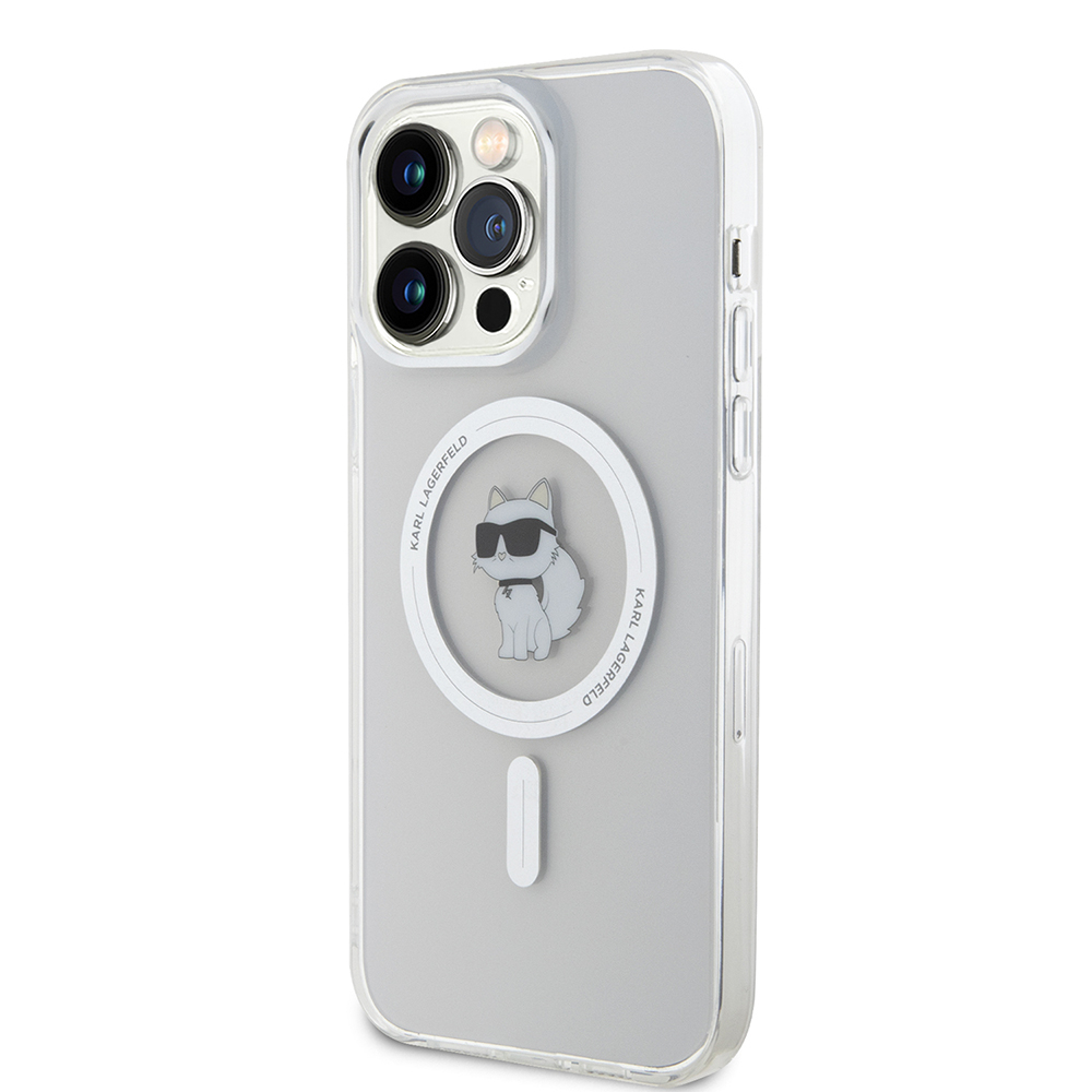Husa pentru iPhone 15 Pro Max - Karl Lagerfeld IML MagSafe  - Transparent Choupette [6]