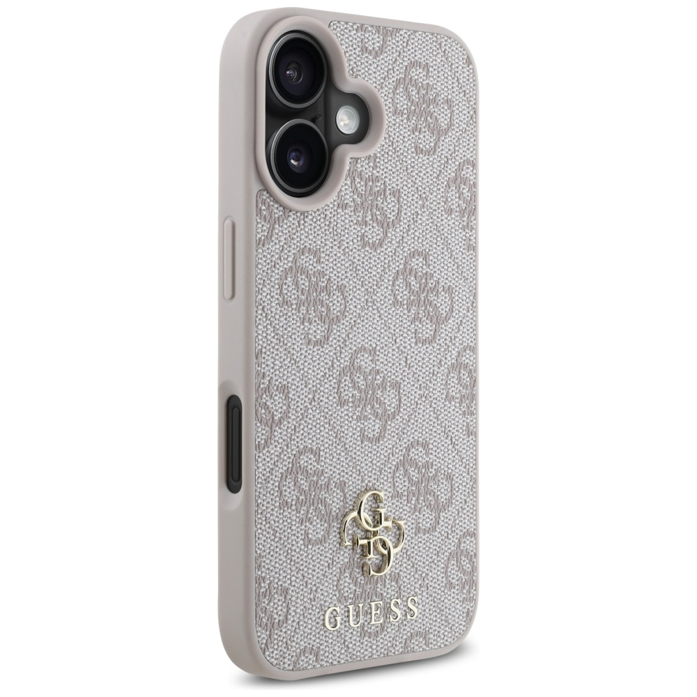 Husa pentru iPhone 16 - Guess 4G Small and Classic Logo MagSafe  - Pink [4]