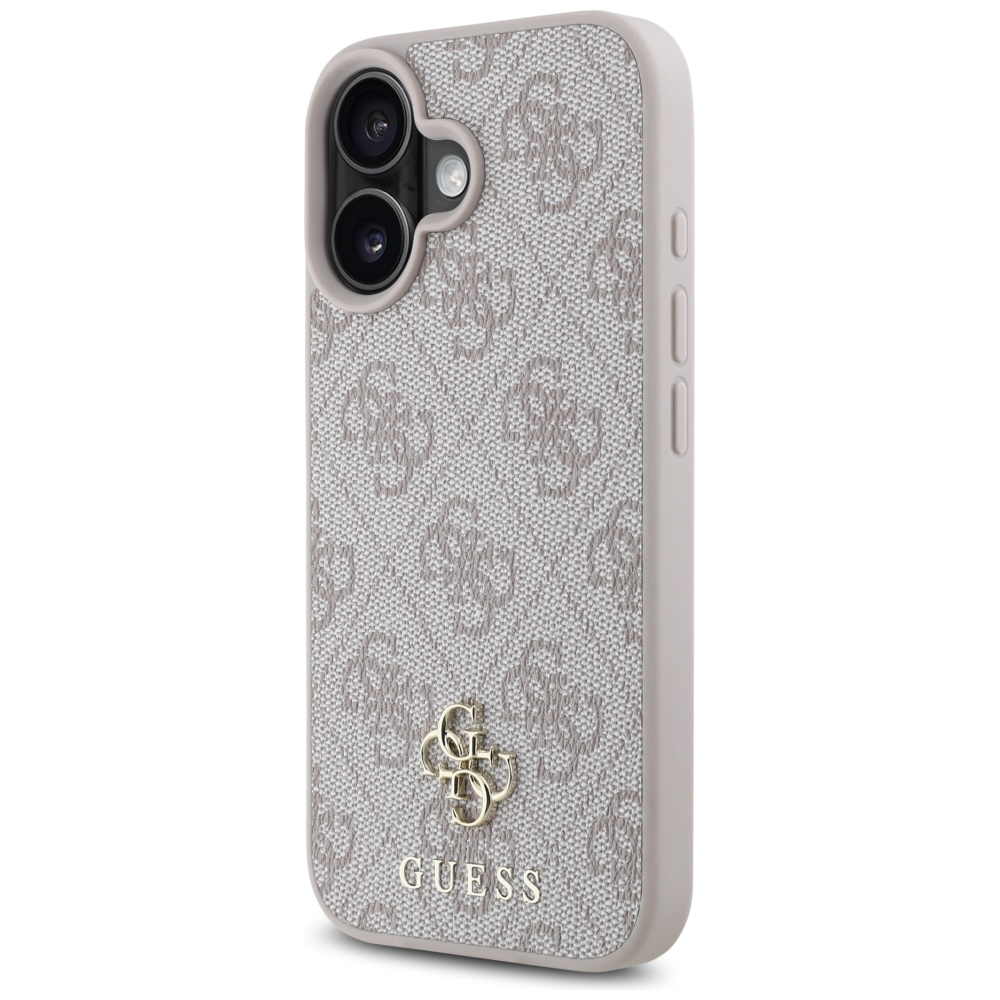 Husa pentru iPhone 16 - Guess 4G Small and Classic Logo MagSafe  - Pink [6]