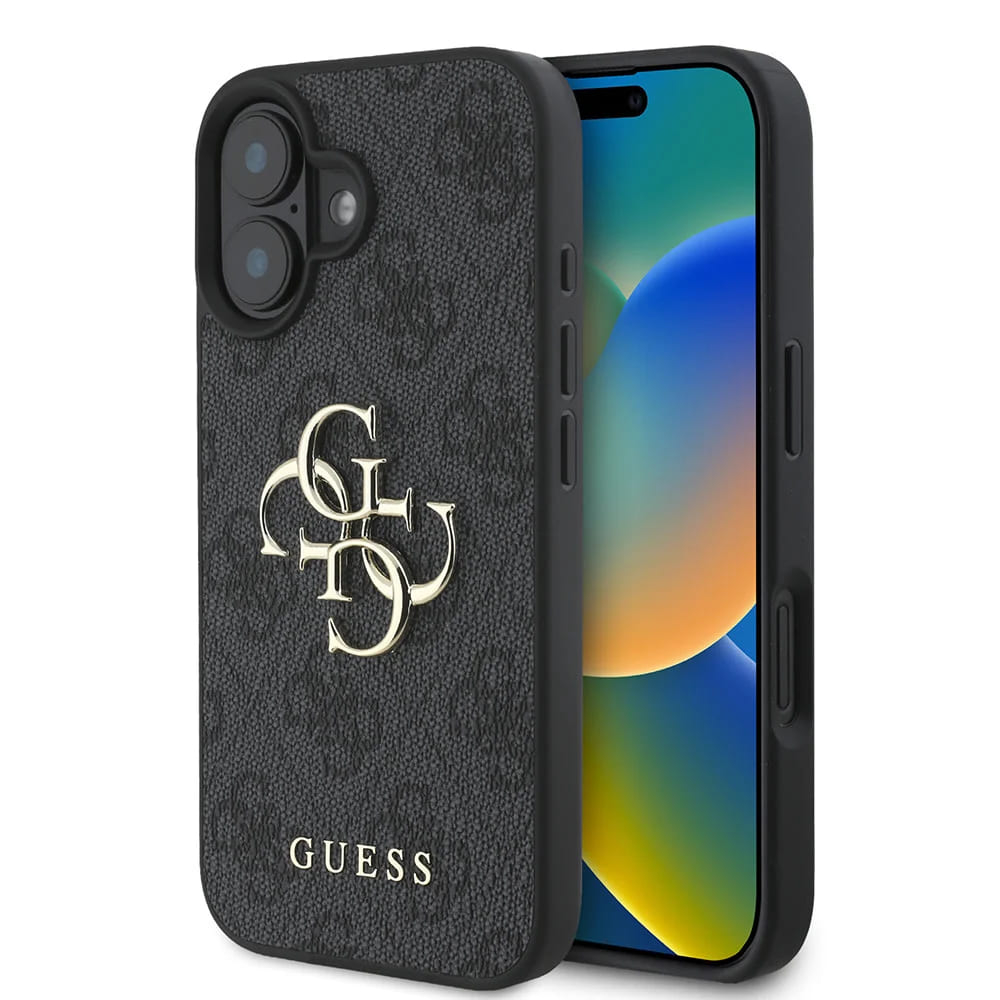 Husa pentru iPhone 16 - Guess Hardcase 4G Big Logo  - Black [1]
