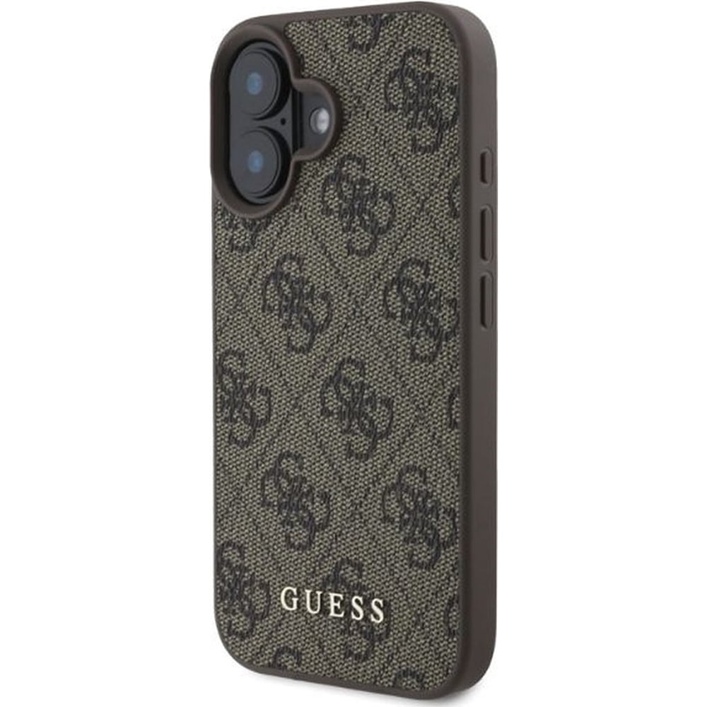 Husa pentru iPhone 16 - Guess Hardcase 4G Classic  - Brown [3]