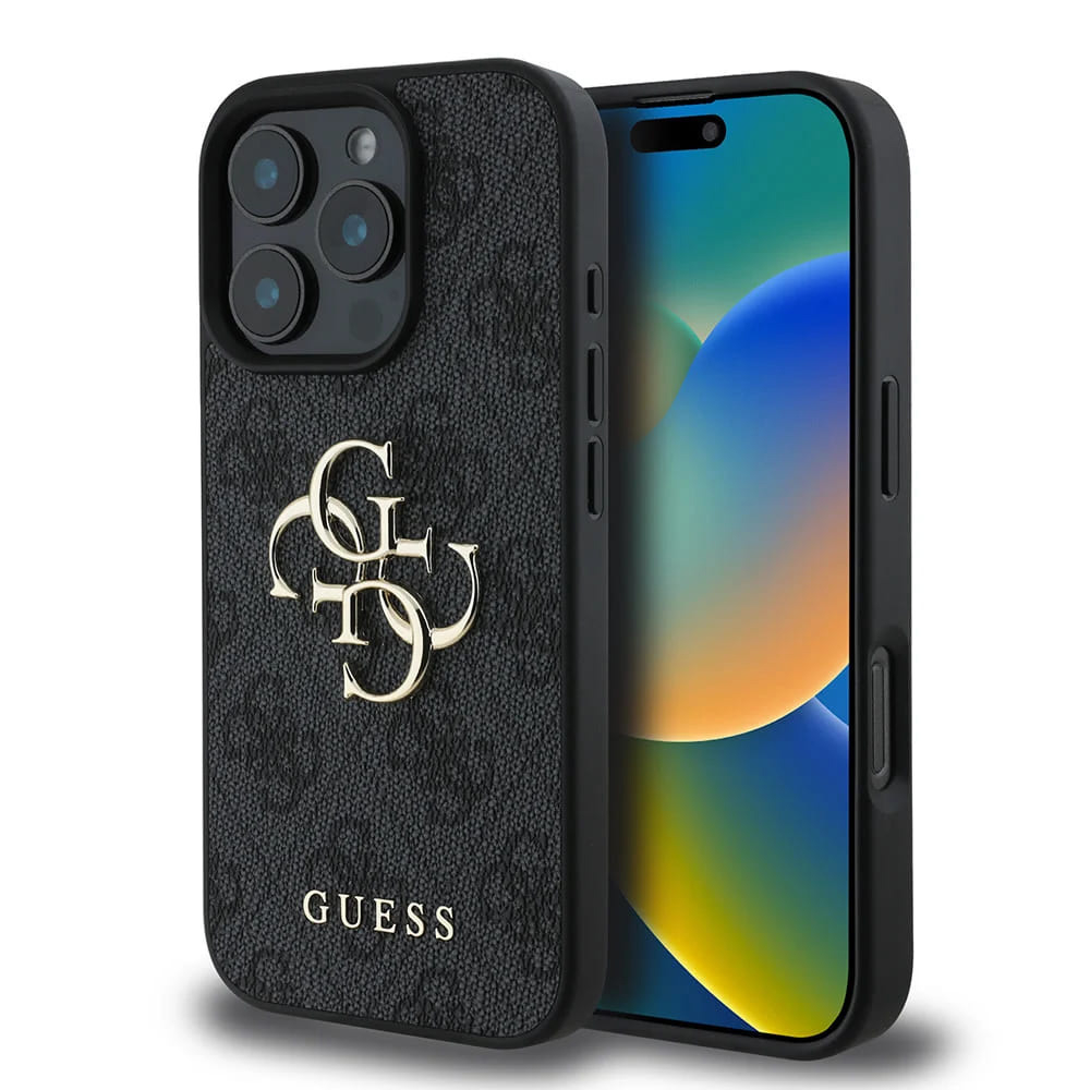 Husa pentru iPhone 16 Pro - Guess Hardcase 4G Big Logo  - Black [1]