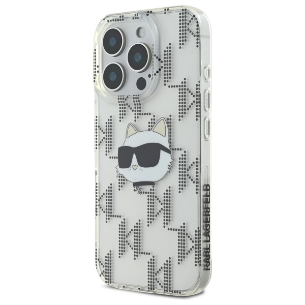 Husa pentru iPhone 16 Pro - Karl Lagerfeld IML Luxury Electroplated  - Transparent Choupette Head [7]
