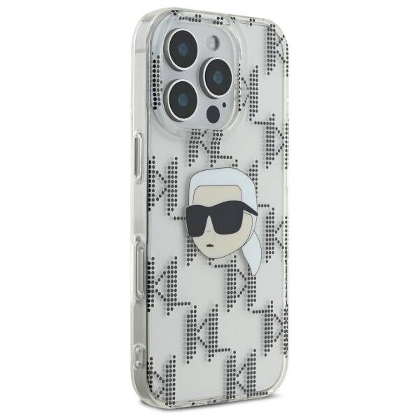 Husa pentru iPhone 16 Pro - Karl Lagerfeld IML Luxury Electroplated  - Transparent Karl Head [6]