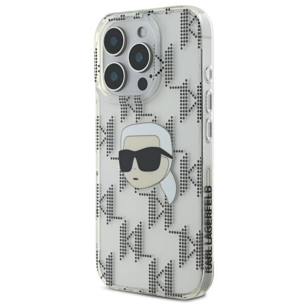 Husa pentru iPhone 16 Pro - Karl Lagerfeld IML Luxury Electroplated  - Transparent Karl Head [4]