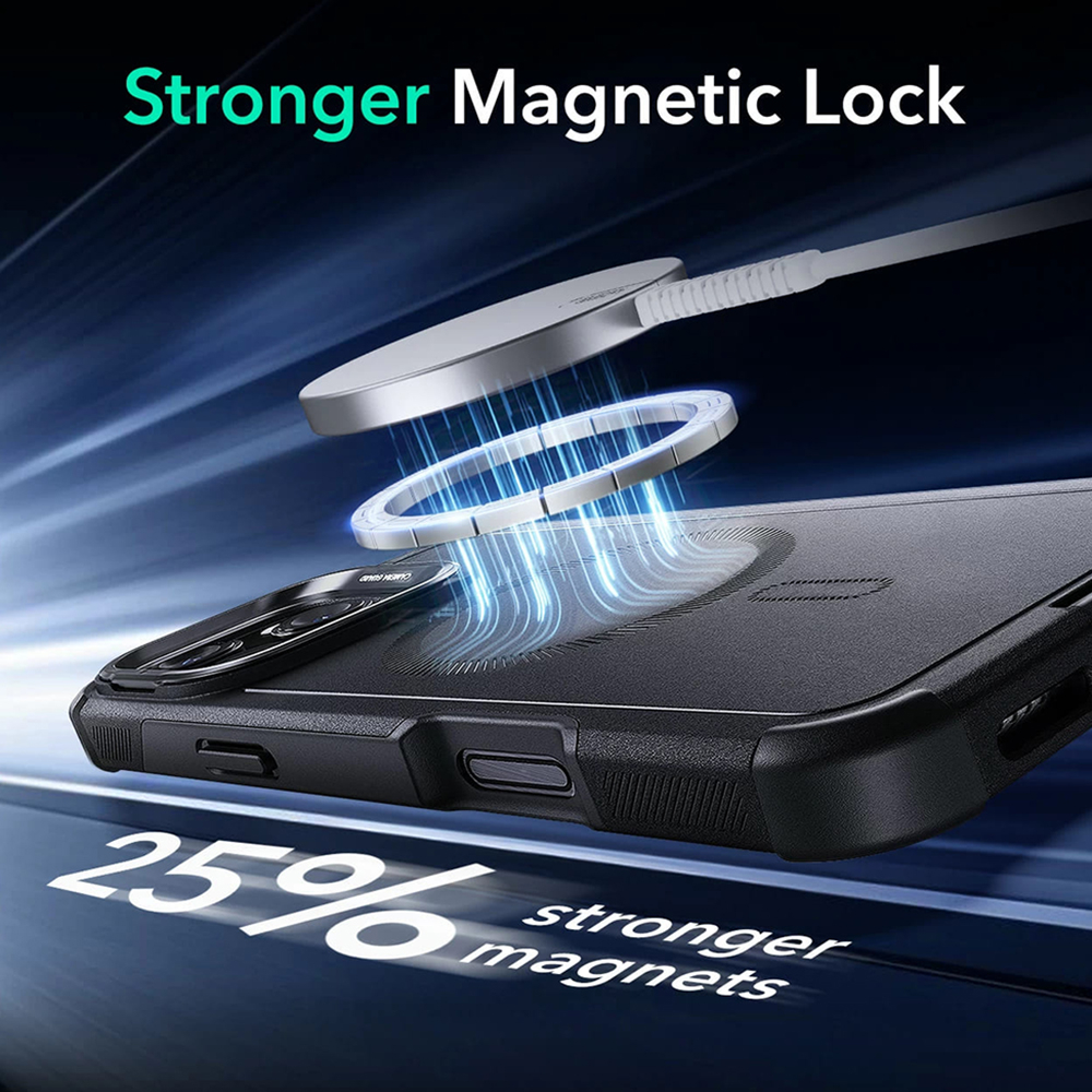 Husa pentru iPhone 16 Pro Max - ESR Cyber Armor Kickstand - Black [7]